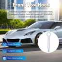 Tow Hook for C7 2014-2019, C8 2020-2024, XLR 2006-2009, 15234068 Trailer Tow Hook for Cars, Forged Steel Towing Eye Hook, Front Rear Bumper Guard Auto Trailer Ring