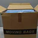 4 Pack Packing Bags for Moving, 115lb Capacity Heavy Duty Moving Totes with Strong Handles, Storage Bags with Internal Compression Straps, Alternative to Moving Boxes -103L,Blue and Black