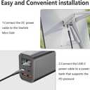 2 x Starlink Mini Power Cable,USB C Starlinkmini Cord,Replacement Power Cable for Starlink Dish,100W Type-C Charging Cord(6.5FT/2M)