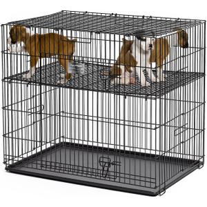 MidWest Homes for Pets Homes Puppy Playpen Crate - 224-05 Grid & Pan Included
