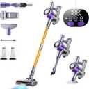 Cordless Vacuum Cleaner, 450W 40Kpa Powerful Stick Vacuum, Up to 50Mins Rechargeable Battery, Vacuum Cleaners for Home Anti-Tangled Lightweight Handheld for Hardwood Floor, Carpets, Pet Hair