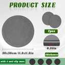 Stone Plant Saucers, 2-Pack Round Flower Pot Saucers, 11.8"x11.8" | Quick-Drying, Indoor Stone Mat Plant Tray, Diatomaceous Earth Drip TraysUltra-Absorbent & Non-Slip for Potted Plants