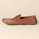 Amazon Essentials Men's Casual Driving Moc Loafers Slip-On Shoes (Brown, Size 12)