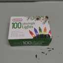 PREXTEX Christmas String Lights with Green Wire - 100 Count, 20 Ft Multicolored Christmas Tree Lights for Xmas Decorations Indoor and Outdoor - Incandescent String Light for Patios, Fences, Holidays