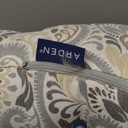 Arden Indoor/Outdoor Rocking Chair Or Wicker Chair Cushion, 20 x 18, Water Repellent, Rain Proof, Fade Resistant Cushion for Rocking Or Rounded Back Chair Neutral Aurora Damask