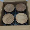 Overnight Oats Containers with Lids Acacia (4 x 16oz) Glass Jars for Oatmeal, Meal Prep, Food Storage | Leak-Proof Mason Jars for Oats, Cereal, Yogurt, Chia Pudding [Thicker Glass 3mm]