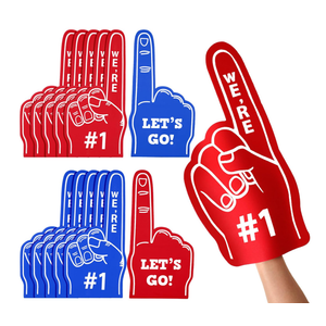 Wettarn 6 Pack Number 1 Foam Fingers 18 Inch
Bulk Foam Hands for Team Cheer, We're #1 Printed, Basketball Football Baseball Games, School Pep Rallies, Assorted Colors