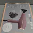 Infiniti PRO by CONAIR Hair Dryer, 1875W Blow Dryer with Diffuser and Concentrator Attachments, AC Motor with Ceramic Technology, 3 Heat & 2 Speed Settings, Plum