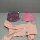 3 Pack Fleece Dog Pajamas Warm Winter Dog Clothes for Small Medium Dogs Girl Cozy Puppy Pjs Pet Outfit Doggie Onesie Costume, Purple, Pink, Hotpink, XL
