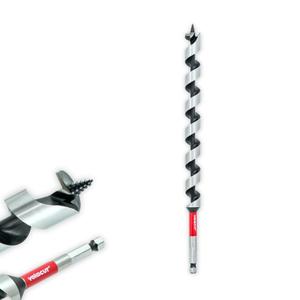 1-1/8"x 12" Auger Drill Bit for Wood, Hex Shank 3/8 Inch, Wood Boring Drill Bits, Ship Auger Long Drill Bit for Soft and Hard Wood, Plastic, Drywall Tree Stump and Composite Materials