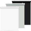 HOMEBOX 100% Blackout Cordless Roller Window Shades, Window Blinds with Thermal Insulated, UV Protection Waterproof Fabric, roll up and Down Blinds for Home and Office (White - 23" W x 73" H)