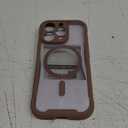 Miracase Magnetic for iPhone 16 Pro Case Full-Body Phone with Built-in Glass Screen Protector, [Compatible with MagSafe] Military Drop Proof 16 Pro Cover Bumper 6.3 inch, Gold Brown