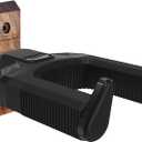Guitar Wall Mount, Auto Lock Black Walnut Wood Guitar Hanger, Guitar Wall Hangers, Guitar Holder Hook Wall Stand for Classical, Acoustic, Electric Guitar, Bass, Gift for Guitar Player