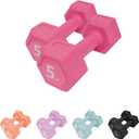 Dumbbell Sets - 5 lb Dumbbells Pair Hand Weights Set of 2 - Easy Grip - Arm Weights for Men and Women, Home Gym Exercise Equipment for Workouts Fitness Strength Training