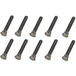 (Set of Ten Studs) 1" Longer Than Stock Wheel Stud Bolt for 1965-2004 Ford Mustang, 1973-1987 Chevy C10, Extended Extra Length, Grade 8