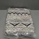 CASAAGUSTO Boho Throw Blanket - Beige and Gray Decorative Blankets with Tassel, Printed Flannel Bohemian Blanket for Chair, Bed, Sofa, Couch(50 * 60, Beige and Gray)