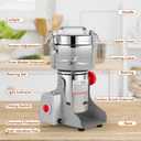 Electric Grain Mill, 1000g Stainless Steel Mill, 3000W High Speed Commercial Grinder Machine, Pulverizer Spice Herb Grinder for Dry Grains Cereals Coffee Corn Pepper, Swing Type