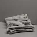 MIULEE Decorative Throw Pillow Covers for Couch Bed Livingroom 20x20 Inch Set of 2 Light Grey Boho Accent Throw Pllows Broadside Striped Patchwork Soft Corduroy Pillowcases