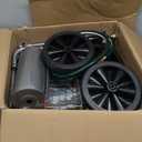 VEVOR Hose Reel Cart, Hold Up to 250 ft of 5/8 Hose, Garden Water Hose Carts Mobile Tools with 4 Wheels, Heavy Duty Powder-coated Steel Outdoor Planting with Storage Basket, for Garden, Yard, Lawn