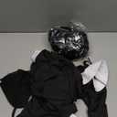 Black Costume Girls with Wig Socks Kids Toddler Black Family Dress Halloween Cosplay Outfits (2-3T)