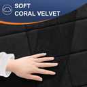 2 x OLANLY Memory Foam Bath Mat 30x20, Ultra Soft and Absorbent Bathroom Rugs, Machine Washable, Comfortable Bath Carpet for Bathroom Floor, Tub and Shower, Black