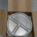 Stainless Steel Divided Plates + Silicone Sleeve and Storage Lid | Baby, Toddler, Kids | Dinner & Snack Plates | 2 Pack (Misty Blue/Sage)