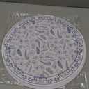 50 Pack Blue Floral Vintage Paper Placemats 13.7 Inch Disposable Blue and White Placemats Decorative Chinoiserie Round Table Mats for Wedding Baby Shower Anniversary Birthday Party Supplies