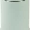 Glad Small Trash Can, 1.2 Gallon | Round Stainless Steel Garbage Bin with Soft Close Lid & Step Foot Pedal | Metal Waste Basket with Removable Inner Bucket, Green