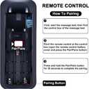 RETROSUN RF399A RF368B Replacement Ease 2.0/3.0/4.0 Remote Control Compatible with Tempurpedic/Ergo Adjustable Bed Base JLDK.30.03.20