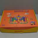 Gemmicc Magnetic Tiles, Deluxe 136 PCS Building Blocks Magnet Toys for Kids,3D Magnet Puzzles Stacking Blocks for Boys Girls,Huge Set with 2 Cars