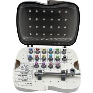 Fencia Universal Dental Implant Torque Wrench Ratchet,10-70NCM Ratchet Drivers Dental Implant Repair Tool Kit, 16pcs Prosthetic Driver Kit Torque Wrench System