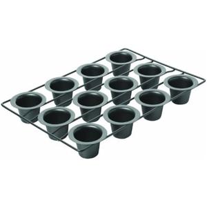 Chicago Metallic 26121 Professional 12-Cup Non-Stick Mini-Popover Pan, 16-Inch-by-10.75-Inch