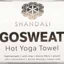 Shandali GoSweat Non-Slip Hot Yoga Towel with Super-Absorbent Soft Suede Microfiber in Many Colors, for Bikram Pilates and Yoga Mats. (72.00" x 26.50", Evening Blue)