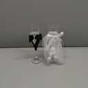 Sparkle and Bash Set of 2 Wedding Champagne Glasses for Bride and Groom Toast, Wedding Decorations, Engagement, Bridal Shower Gifts