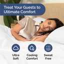 Bulk Case Pack of 8 Sheet Sets - Complete 6 Piece Sheet Sets - Bulk King Bedding - Wholesale Case Pack for Hotels, Spa & Airbnbs - Deep Pocket, Fade & Wrinkle Free - Cooling & Breathable - King, White