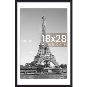 upsimples 18x28 Picture Frame, Wall Decor Poster Frames, Black 1 Pack
