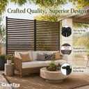 Outdoor Privacy Screens, 3FT X 5FT Decorative Privacy Fence Panels for Patio, Backyard and Garden(Brown)
