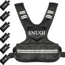Adjustable Weighted Vest for Men and Women 4-10lbs/9-18lbs/20-32lbs Weighted Vest with 6 Ironsand Weights for Home Workouts Adjustable Body Weight Vest Exercise Set for Cardio and Strength Training (black)
