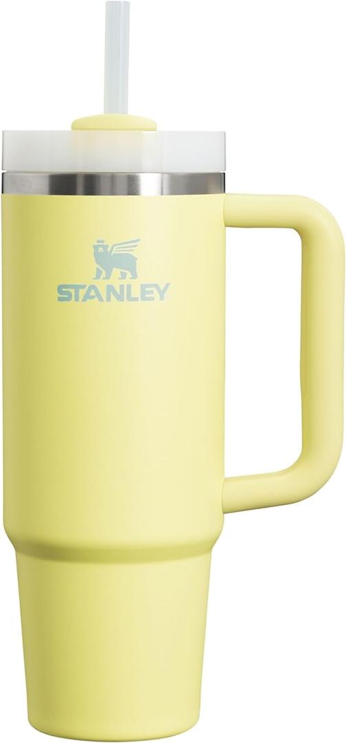 STANLEY Quencher H2.0 Tumbler with Handle and Straw 30 oz | Flowstate 3-Position Lid | Cup Holder Compatible for Travel | Insulated Stainless Steel Cup | BPA-Free | Pomelo