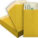 Mr. Pen Money Envelopes for Cash, 6.5" x 3.5", 100 Pack, Gold Kraft Paper, Cash Envelopes for Money