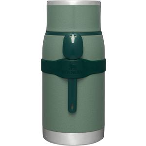 STANLEY Adventure To-Go Food Jar and Spork | Vacuum Insulated Food Container | Wide Mouth Screw On Lid | Packable for Travel | Stainless Steel with Leakproof Lid | BPA-Free (36 oz)