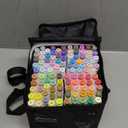 Ohuhu Alcohol Markers Brush Tip- 104-color Double Tipped Alcohol Based Art Marker Set for Artists Adults Coloring Illustration- Honolulu of Ohuhu Markers- Dual Tip Brush & Chisel- Refillable