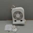 Dream lighting 12volt RV Camper Fan and LED Reading Light Combo for RV Pop UP Camping Interior Soft White Lighting with On/Off Switch 2-Speed Fan