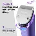 FuzzyFix Dog Clippers Replacement Blade 1mm Fine Blade - Compatible with PC611, Detachable Pet Dog Grooming Clipper 0.8-1.2mm Adjustable Stainless Steel Blade