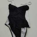 SUUKSESS Womens Tummy Control One Piece Swimsuit Sexy Crisscross Back Bathing Suit (Large, Black)