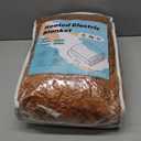 Electric Heated Blanket 62"x84" Twin Size, Dual-Sided Flannel & Sherpa, 6 Heat Settings & 1-10H Auto Off, Soft Warm for Home Office Bed Couch, Machine Washable, ETL Certified, Caramel