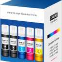 Compatible for EPT522 Ink Refill Bottles Replacement for ET-2800 ET-2400 ET-4800 ET-2803 EPT522 Ink Refill for Eco tank ET2800 ET2400 ET4800 ET2803 ET-2720 ET-4700 ET-4810 ET-2840 Printer, 5 Pack (2 Black,1 Cyan,1 Magenta,1 Yellow)