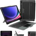Nillkin for Samsung Galaxy Tab S10 Plus/S9 Plus 12.4" Case with Keyboard, Detachable Backlit Keyboard Case with Multi-Touch Trackpad, Slide Camera Cover & Pencil Holder for Samsung Tablet S9+/S10+