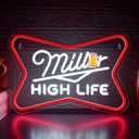 Beer Neon Sign for Wall Decor Beer Neon Light for Man Cave Bar LED Light Up Sign for Home Bar Pub Club Party Restaurant Bedroom Birthday Gifts Art 16.5 * 11.2In(TWD270)