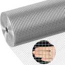 Stainless Steel Welded Wire Mesh, 1/4 inch Hardware Cloth, 22 Gauge Chicken Wire Fence Mesh Cage Poultry Garden Plant Support Containment Fence(15.7in9.6ft)